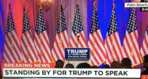 empty trump podium